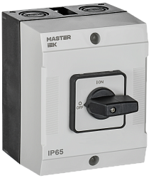 Переключатель кулачковый в боксе стандартная рукоятка 16А схема 10 IEK MI-CS20-016-010