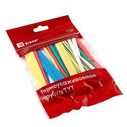 Набор ТУТ нг: 7 цветов по 5шт. Разного диаметра (4/2; 6/3; 8/4; 10/5; 12/6) 100мм. EKF PROxima tut-n-4-r