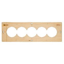 Шаблон для подрозетников c 5 отв. диам. 82 мм EKF Expert sh-d82-5