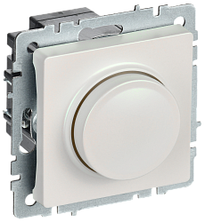 BRITE Светорегулятор поворотно-нажимной 600Вт СС10-1-0-БрЖ жемчуг IEK BR-D20-0600-K36