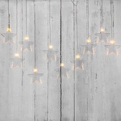 Гирлянда светодиодная Звезды 1,5х0,6 м, прозрачный провод, теплый белый свет свечения NEON-NIGHT 303-030