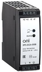 Блок питания OPS 220В AC/24В DC 1,25А 30Вт ONI OPS-DC24-030B