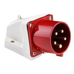 Вилка стац. 515 3Р+РЕ+N 16А 380В IP44 EKF ps-515-16-380