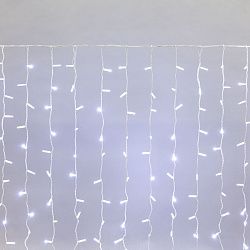 Гирлянда светодиодная Занавес 2х1,5м 300 LED БЕЛЫЙ белый ПВХ IP65 постоянное свечение 230В нужен блок 303-500-1 NEON-NIGHT 235-115