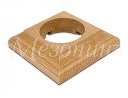 Рамка одноместная "Престиж" бук натуральный, для наружного и внутреннего монтажа, ТМ "МезонинЪ" GE70 GE70706-25