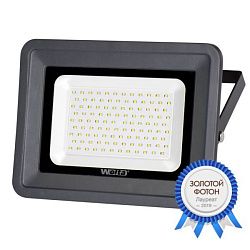 Прожектор светодиодный СДО 100Вт 8500лм 5500K IP65 (5шт/уп) WOLTA WFL-100W/06