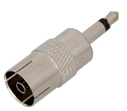 Переходник гнездо TV – штекер 3,5 мм mono REXANT 05-2304