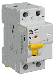 KARAT Устройство защиты от дугового пробоя 1P+N 32A IEK KA-DP10-1-032