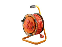 Удлинитель силовой на катушке GLANZEN 4 гн. ПВС 3х1,5 IP44 арт. EB-30-008 EB-30-008