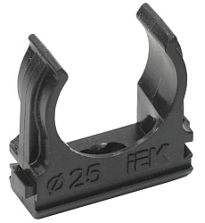 ELASTA Держатель с защелкой CF25 черный IEK CTA10D-CF25-K02-100