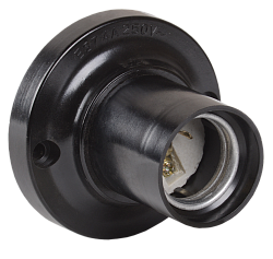 Патрон потолочный Пкб27-04-К21 карболитовый Е27 черный (50шт) (стикер на изделии) IEK EPK12-04-01-K01