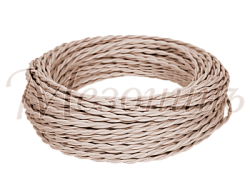 Провод монтажный витой ПВХ 2х1,5мм, цвет - бежевый (бухта 50м), ТМ "МЕЗОНИНЪ" GE70141-15 GE70141-15