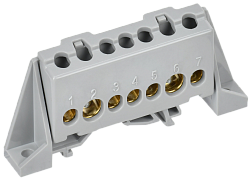 TEKFOR Шина L "фаза" в комбинированном DIN-изоляторе "Стойка" 8х12-7-Ср IEK TF-NN20-07-DP-K03