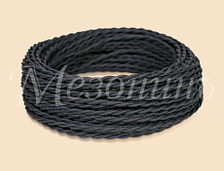 Провод монтажный витой ПВХ 2х1,5мм, цвет - черный (бухта 10м), ТМ "МЕЗОНИНЪ" GE70111-05 GE70111-05