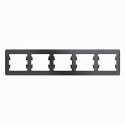 Рамка 5-м Glossa горизонт. графит SE GSL001305 458394