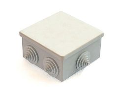 Коробка распаячная для о/п 85х85х40мм IP44, 6 входов (60шт) - КМ-209 GE41235