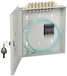 ITK Оптический настенный распределительный кросс укомплектованный: SC (Simplex) 4шт, (OS2) FOBX8-N-4SCUS09