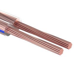 Кабель акустический REXANT 2х0,25 мм², прозрачный BLUELINE, мини-бухта 5 м 01-6201-3-05