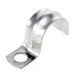 Скоба металлическая однолапковая СМО d19-20 мм отв. d 6,5 мм (100 шт/уп) Промрукав PR08.3743