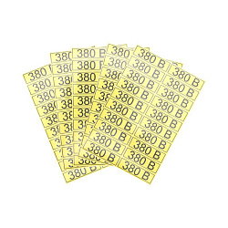 Наклейка знак электробезопасности «380 В» 15х50мм (20 шт. на листе) REXANT 56-0008-1