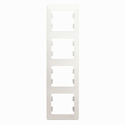 Рамка 4-м Glossa вертикал. перламутр SE GSL000608 1180374