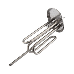 Нагревательный элемент для бойлера ТЭН 2500 Вт  (1000+1500), TW, нерж, овальный фланец Ø80/110, место под анод М5, клеммы под разъем, L265мм, 220V,REX 70-0453