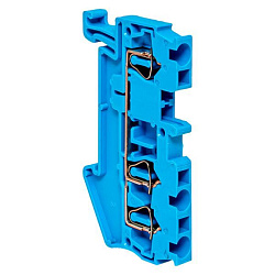 Колодка клеммная пружинная ST-2.5 28А 3 вывода синяя EKF plc-jxb-st-2.5-3-blue