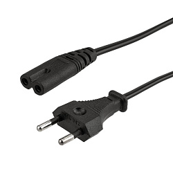 Шнур сетевой, вилка СЕЕ 7/16 - разъем IEC 320 C7, кабель 2x0,75 мм², длина 5 метров (PE пакет) REXANT 11-1108