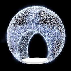 Декоративная декорация Под куполом Рождества 430 см 501-482