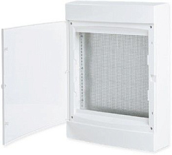 Щит слаботочный навесной "Unix" прозрачная дверь 3 габарит увеличенный 526x396x112 IP40 ux-3m-n-xl