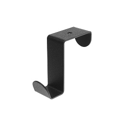 Держатель для хранения одежды в стиле лофт, крепление на дверь, 3 штуки, черный REXANT 38-0711