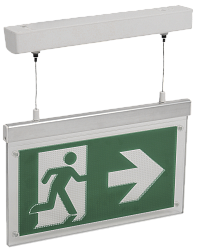 LIGHTING Светильник эвакуационный ССА3002 подвесной двусторонний сменный знак 3ч 3Вт IEK LSSA0-3002-3-20-K03