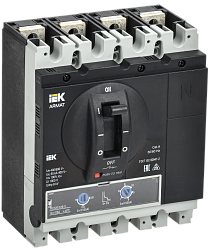ARMAT Автоматический выключатель в литом корпусе 4P типоразмер G 50кА 125А расцепитель термомагнитный регулируемый IEK AR-MCCB-4G-050-0125A-ATUC