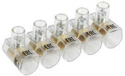 Зажим винтовой концевой изолированный КЗВИ 10мм2 (5x1) IEK UZVK-10-5