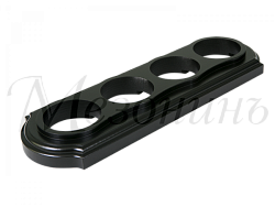 Рамка  четырехместная "Элегант" , цвет - венге, ТМ "МезонинЪ" GE70704-36 GE70704-36