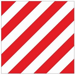 Знак металл "Негабаритное место" (300x300) EKF zn-1-01