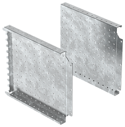 FORMAT Панель монтажная боковая перфорированная 300х400мм (2шт/упак) IEK FO-00-MPSP-030-040