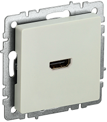 BRITE Розетка HDMI РHDMI-0-БрКр бежевый IEK BR-H10-K10