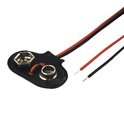 Клемма на крону FD-2222, 9В (угловая) REXANT 14-0323