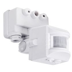 Датчик движения к прожектору ДДПР 01, 120°, 1200 Вт, 3-2000 Лк, 12 м,10-420 сек. IP44  REXANT 11-9220