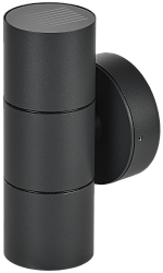 LIGHTING Светильник уличный 5113 настенный под лампу 2хGU10 IP65 черный IEK LT-UPU0-5113-GU10-2-K02