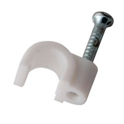 Крепеж кабеля круглый 3мм, белый (50 шт/уп) REXANT 07-4003