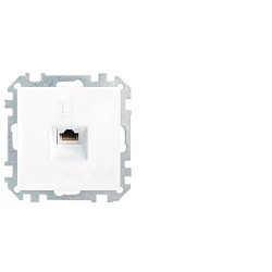Розетка компьютерная скрытой установки (полимерный суппорт) РК18-007 37BY