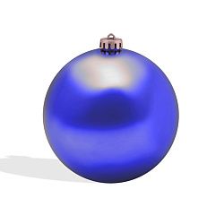 Елочная фигура Шар, 15 см, цвет синий матовый 502-303