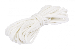 Шнур из п/э нити для фиксации проводов на изоляторах, цвет - белый, (5м /уп), ТМ "МезонинЪ" GE70005- GE70005-01