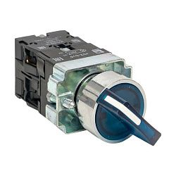 Переключатель BD21 2P c синей подсветкой 24В NO EKF xb2-bk21-b-24