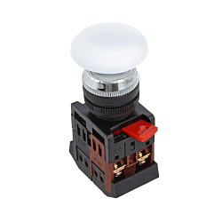 Кнопка AEA-22 белая NO+NC Грибок EKF pbn-aea-w