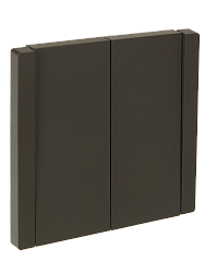 FORTE&PIANO Выключатель 2-клавишный проходной 10А FP307 серый IEK 