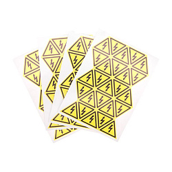 Наклейка знак электробезопасности «Опасность поражения электротоком» 25х25х25мм 100 шт. REXANT 56-0006-1