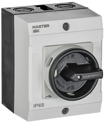 Переключатель кулачковый в боксе закрытая рукоятка 16А схема 55 IEK MI-CS21-016-055